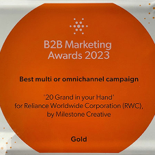 RWC secures gold victory at the B2B Marketing Awards 2023